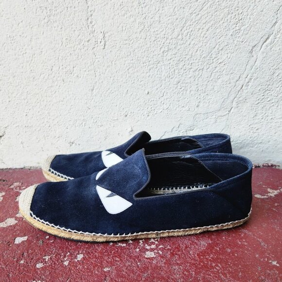 FENDI Navy Monster Espadrilles